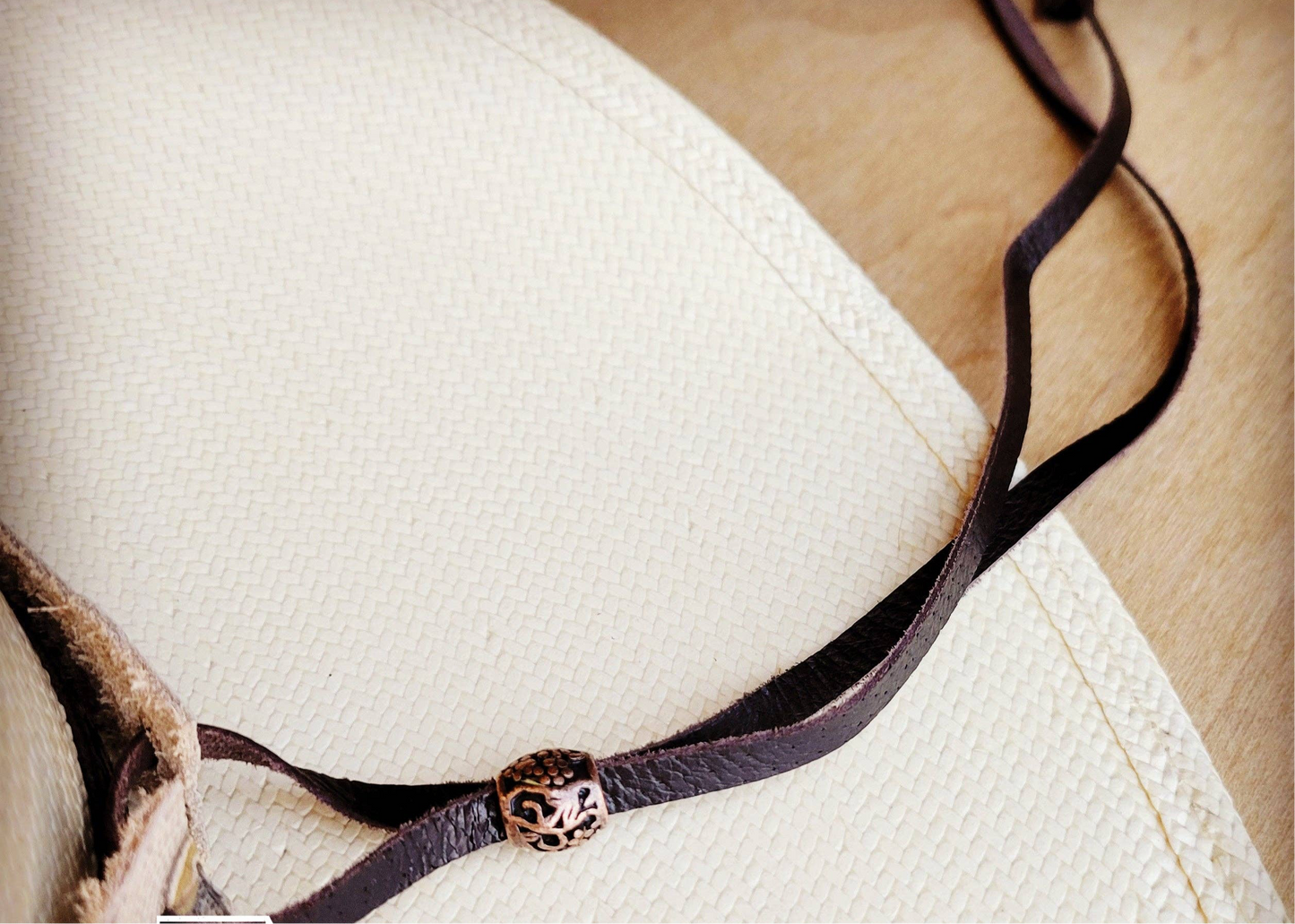 Brown Laredo Leather Hat Band