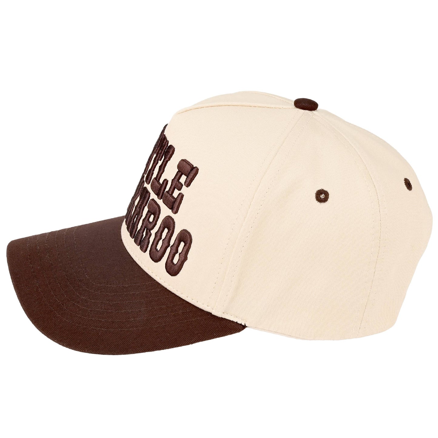 LITTLE BUCKAROO Embroidered KIDS Snapback Hat: Brown