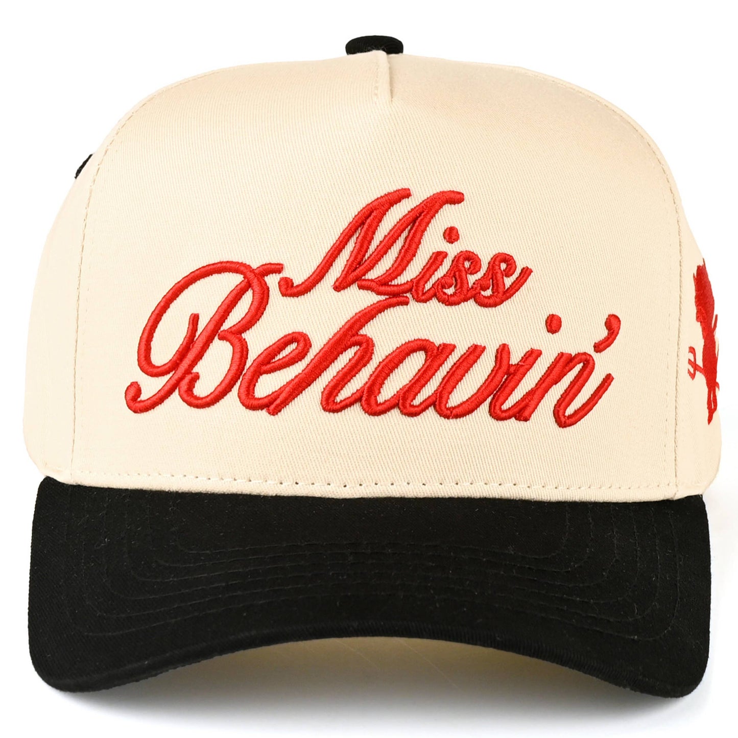 MISS BEHAVIN Embroidered Trucker Hat