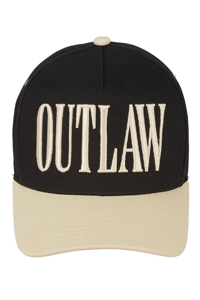 OUTLAW Embroidered Tow Tone Trucker Hat