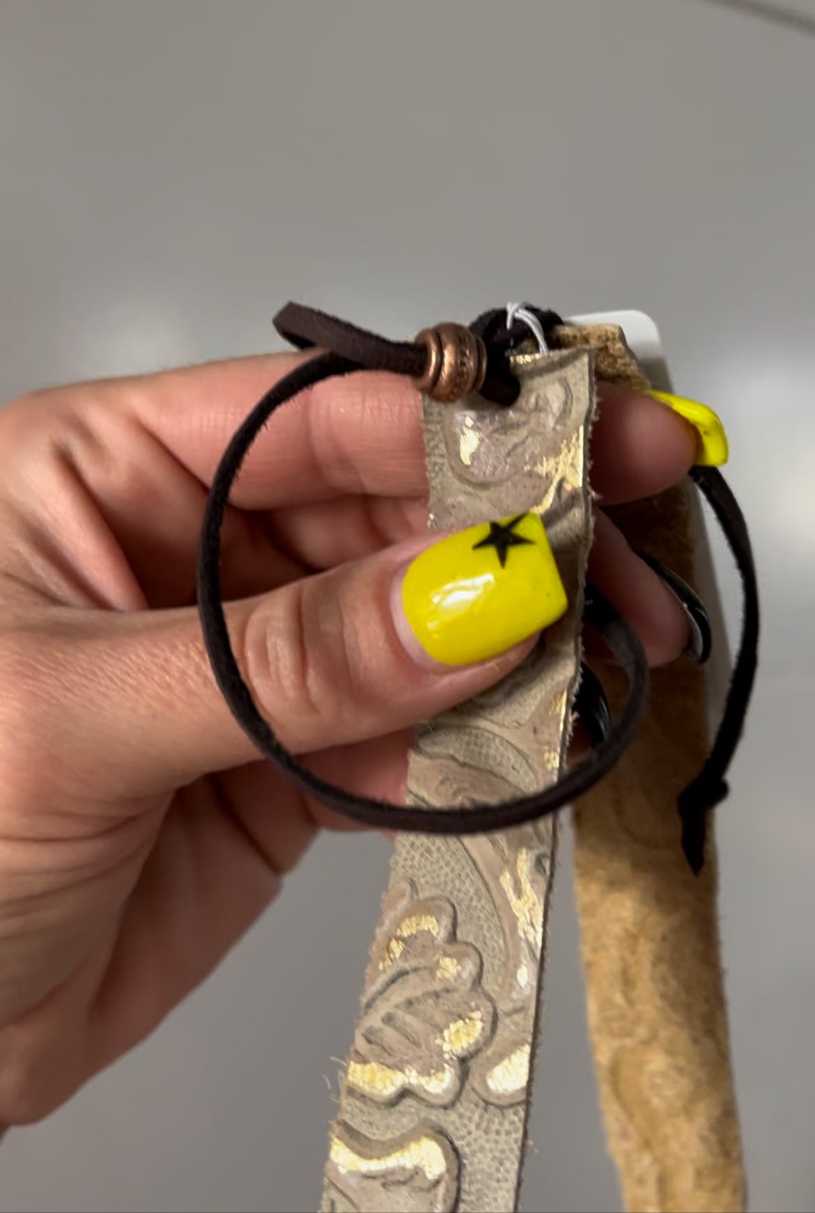 Gilded Cowboy Leather Hat Band