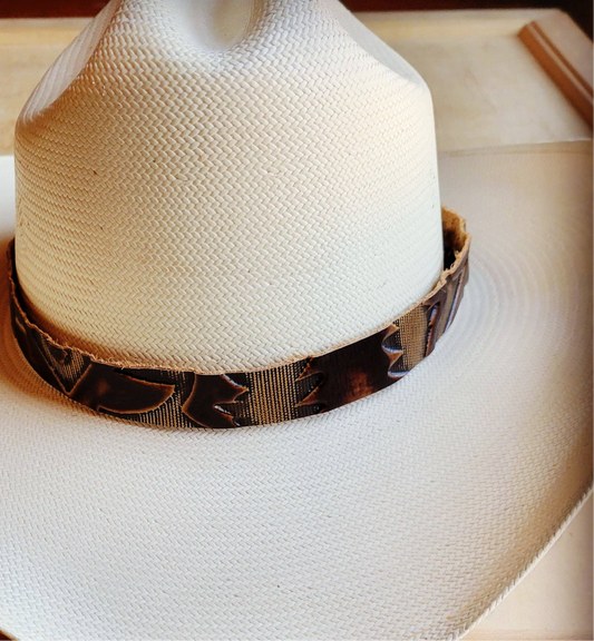 Brown Laredo Leather Hat Band