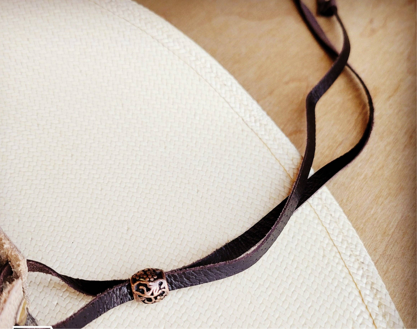 Gilded Cowboy Leather Hat Band
