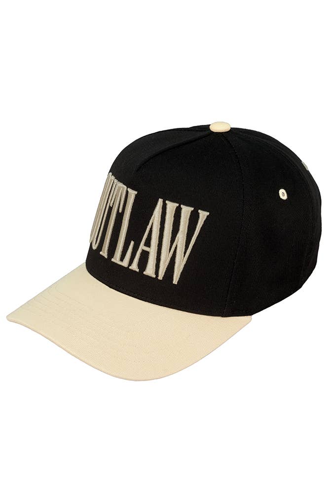 OUTLAW Embroidered Tow Tone Trucker Hat